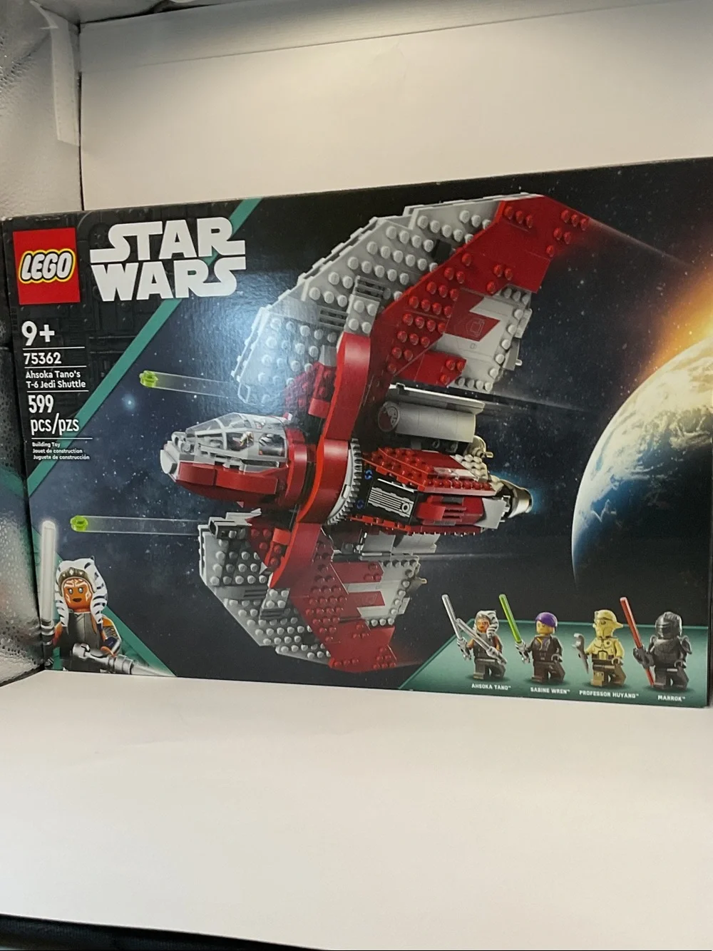 LEGO 75362 Star Wars Red and Gray Ahsoka Tano T-6 Shuttle Set